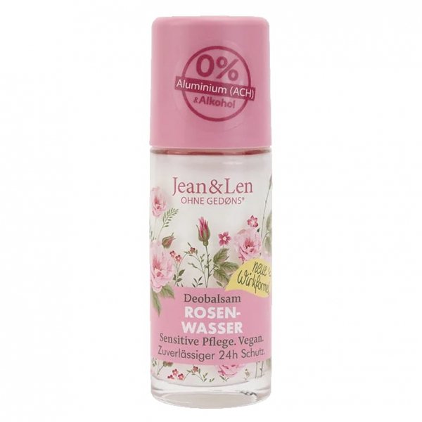 Dezodorant w kulce z wodą różaną, Jean&Len, 50 ml