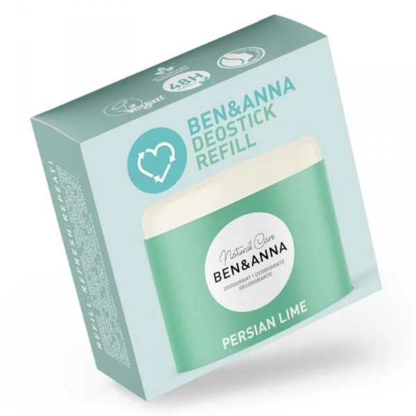 Wkład REFILL: Naturalny dezodorant na bazie sody PERSIAN LIME, BEN&ANNA, 40 g