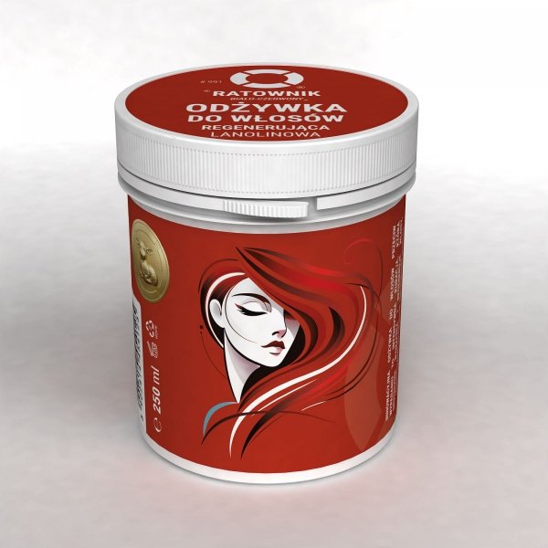 Ratownik Odżywka do włosów regenerująca lanolinowa, Dr.Retter, 250 ml