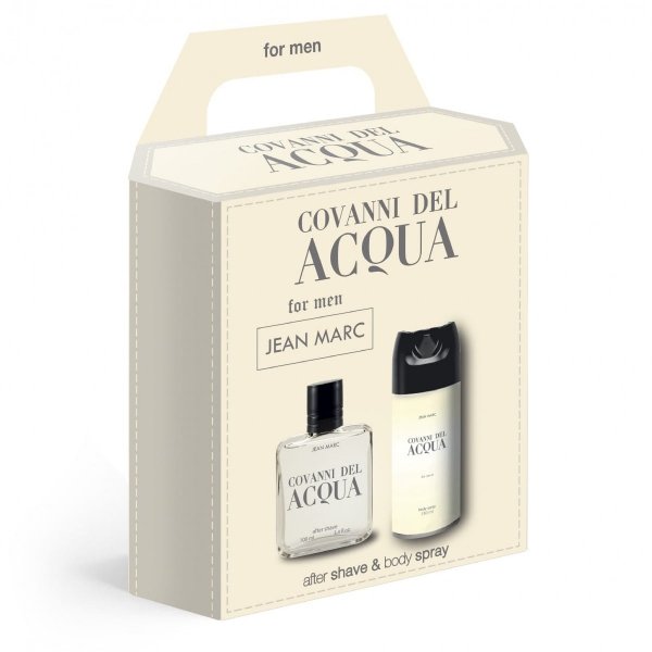 JEAN MARC Covanni Del Acqua Zestaw prezentowy męski - dezodorant 150 ml + woda po goleniu 100 ml