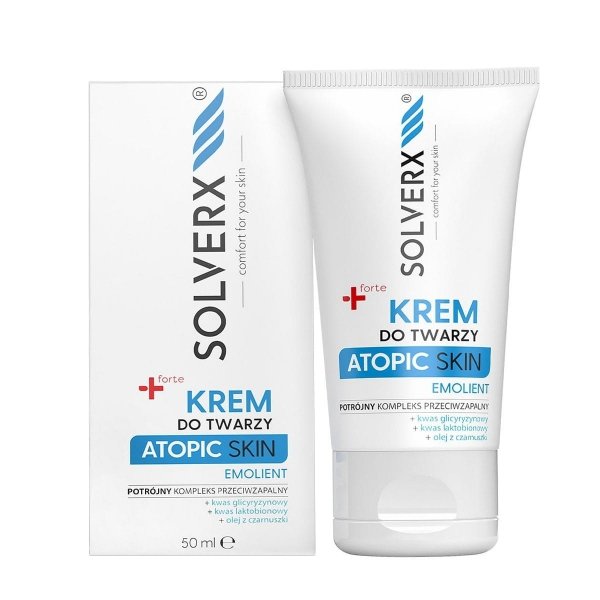 SOLVERX Atopic Skin Krem do twarzy - emolient  50ml