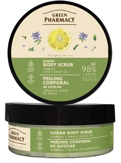 Peeling cukrowo-solny do ciała Werbena + Słodki olejek, GREEN PHARMACY, 200ml