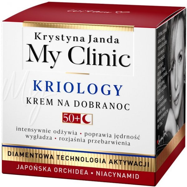 JANDA My Clinic Kriology 50+ Krem na dobranoc - Japońska Orchidea &amp; Niacynamid 50ml