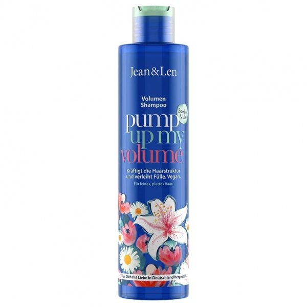 Szampon zwiększający objętość włosów z bambusem i lilią Jean &amp; Len Volume Shampoo Bamboo &amp; Lily, 300 ml