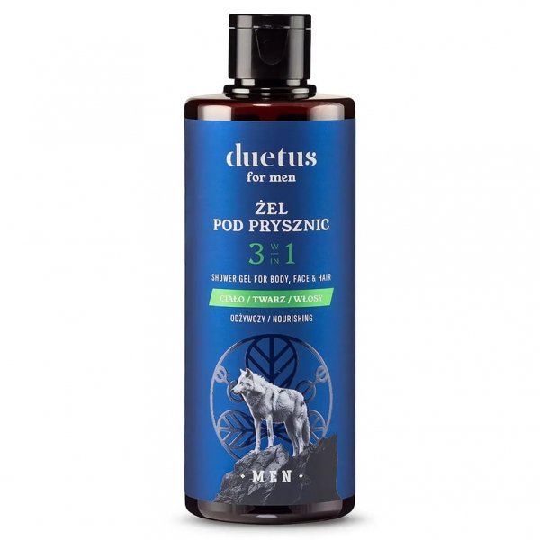 Męski żel pod prysznic 3w1 odżywczy ONEMILLION, DUETUS FOR MEN, 300ml