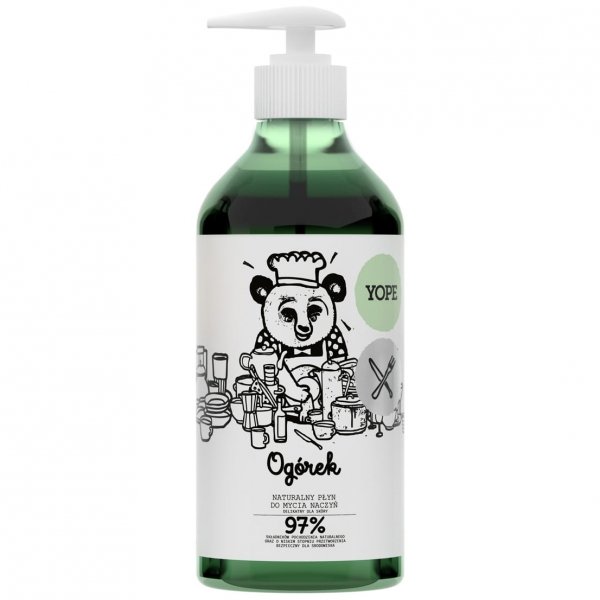 YOPE Płyn do mycia naczyń OGÓREK  750ml