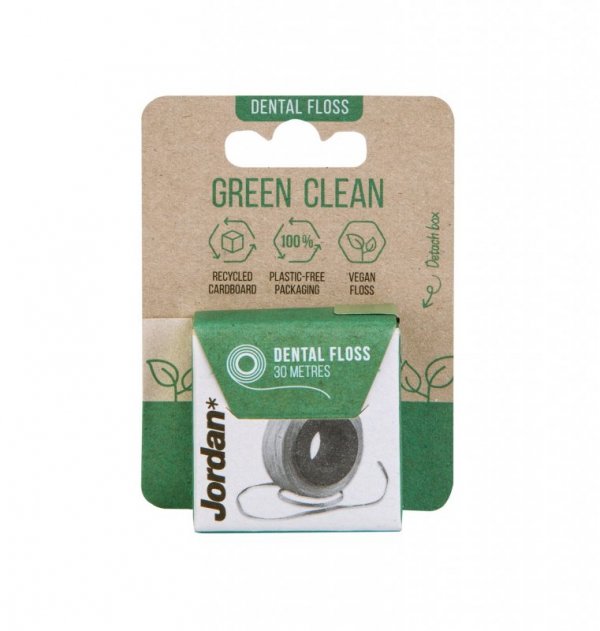 Jordan Green Clean Nić dentystyczna w rolce  1szt-30m