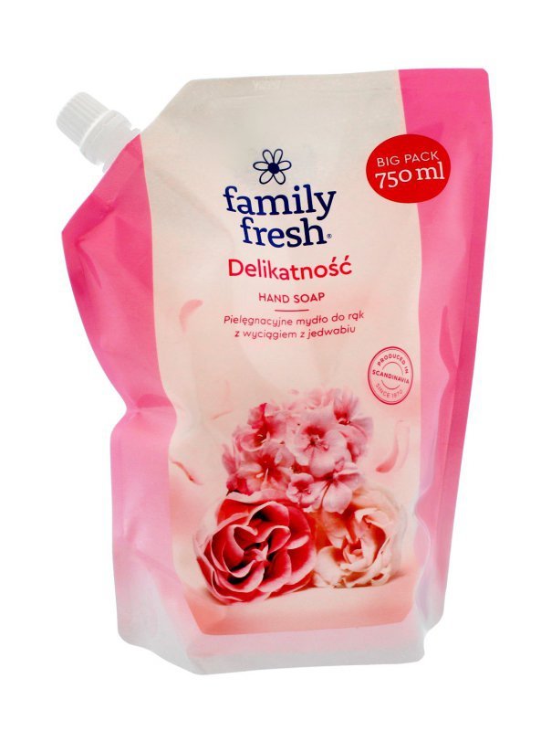 Family Fresh Kremowe Mydło do rąk Delikatność 750ml - zapas