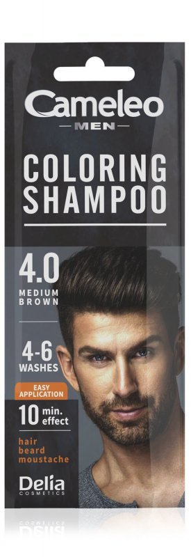 CAMELEO MEN Coloring Shampoo Szampon koloryzujący 4.0 Brąz 15 ml