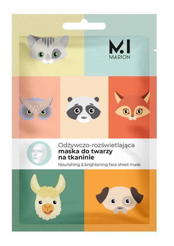 MARION Maska na tkaninie odżywczo-rozświetlająca Animal 1 szt