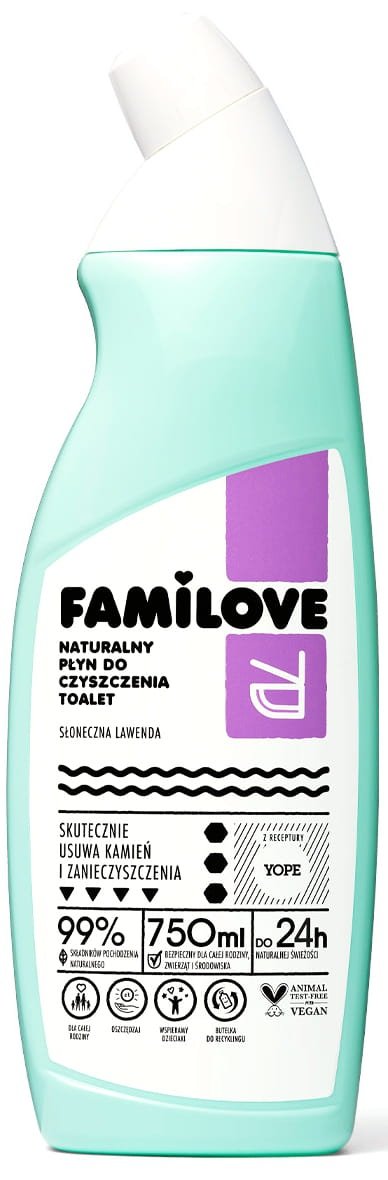 Naturalny żel do czyszczenia toalet Słoneczna lawenda, FAMILOVE, 750 ml