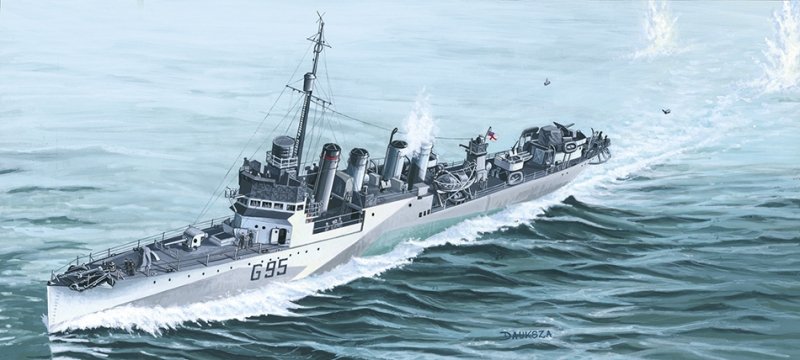 Mirage 40607 1/400 HMS 'Montgomery' koniec 1942r.  [Brytyjski Niszczyciel II WŚ]