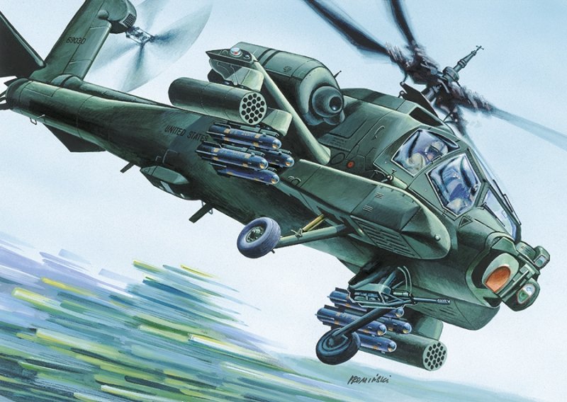 Mirage 72051 1/72 AH-64A Apache śmigłowiec szturmowy