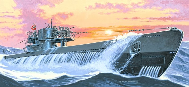 Mirage 40412 1/400 U-673 typ U-VIIC Turm II niemiecki okręt podwodny