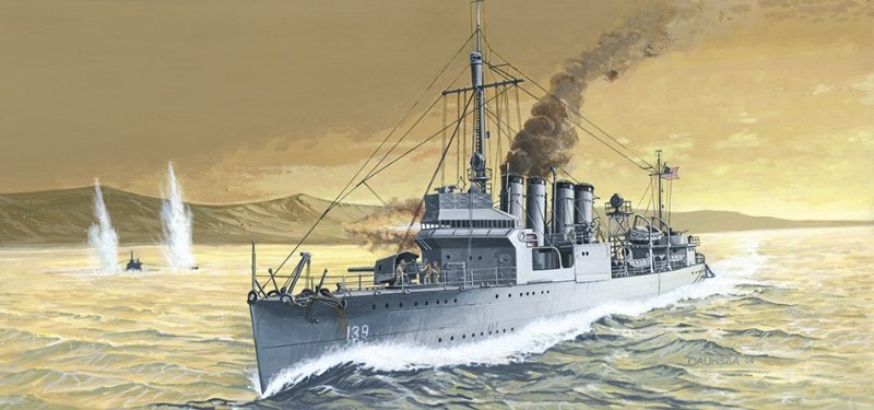 Mirage 400601 1/400 USS Ward DD-139 'Pearl Harbor 1941'  [Amerykański Niszczyciel II WŚ]