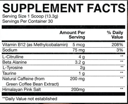 RAW CBUM Essential Pre Workout 405g