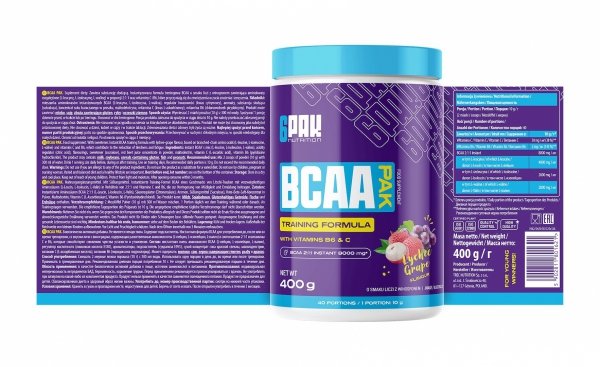 6PAK BCAA 400g