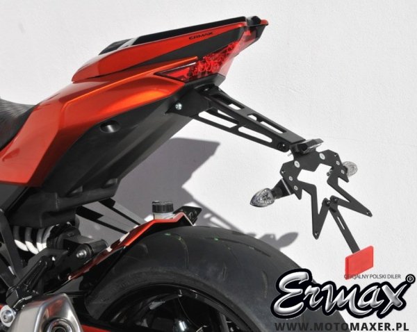 Aluminiowy uchwyt tablicy rejestracyjnej ERMAX PLATE HOLDER Kawasaki Z1000 2014 - 2020