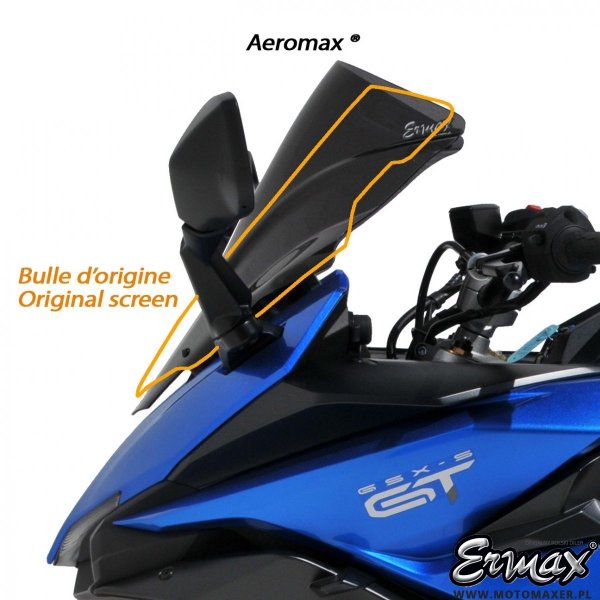 Szyba ERMAX AEROMAX 45,5 cm Suzuki GSX-S1000GT 2022