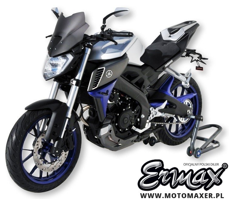 Błotnik tylny i osłona łańcucha ERMAX REAR HUGGER Yamaha MT-125 2014 - 2019