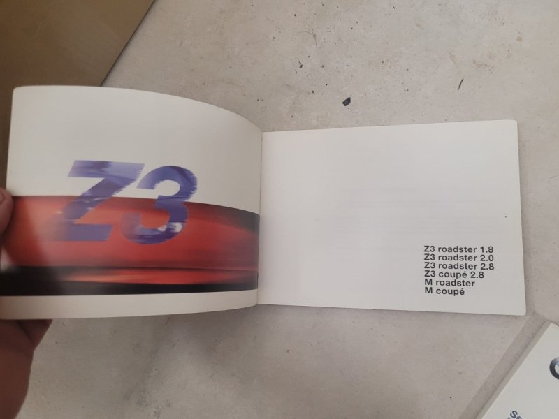 INSTRUKCJA + ETUI  + INNE  BMW Z3 ORYGINAŁ  PO ANGIELSKU