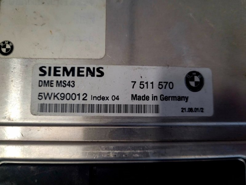 KOMPUTER SILNIKA MS43  BMW Z3 Z4 E85 M54 7511570 5WK90012