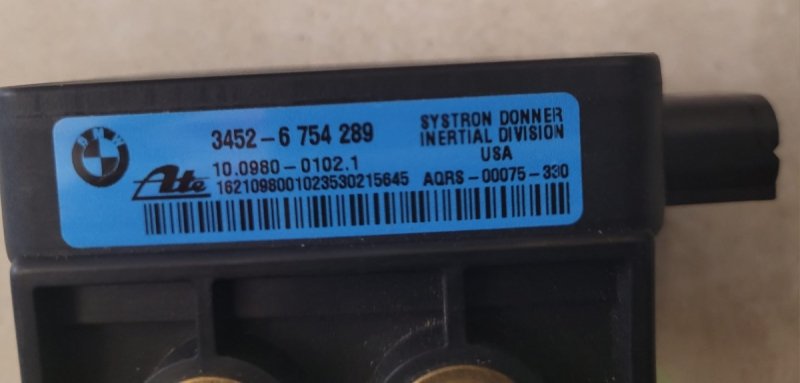 CZUJNIK SZYBKOŚCI OBROTÓW PRZYSPIESZNIA DSC BMW Z3 6754289 