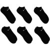 Nike skarpety stopki czarne Everyday Cushioned 6pack SX7675-010