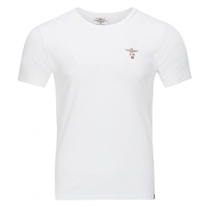 Aeronautica Militare biały t-shirt koszulka męska crew-neck SC0TI001J508-73009