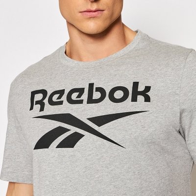 Reebok t-shirt męski szary bawełna Big Logo Tee HD4219