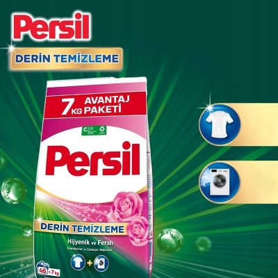 Persil proszek do prania tkanin białych i kolorowych uniwersalny różany 7 kg