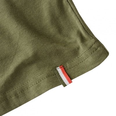 Aeronautica Militare khaki t-shirt koszulka męska crew-neck SC0TI001J508-07001
