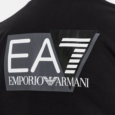 EA7 Emporio Armani bluza męska czarna ze stójką 3DPM61-PJ05Z-1200