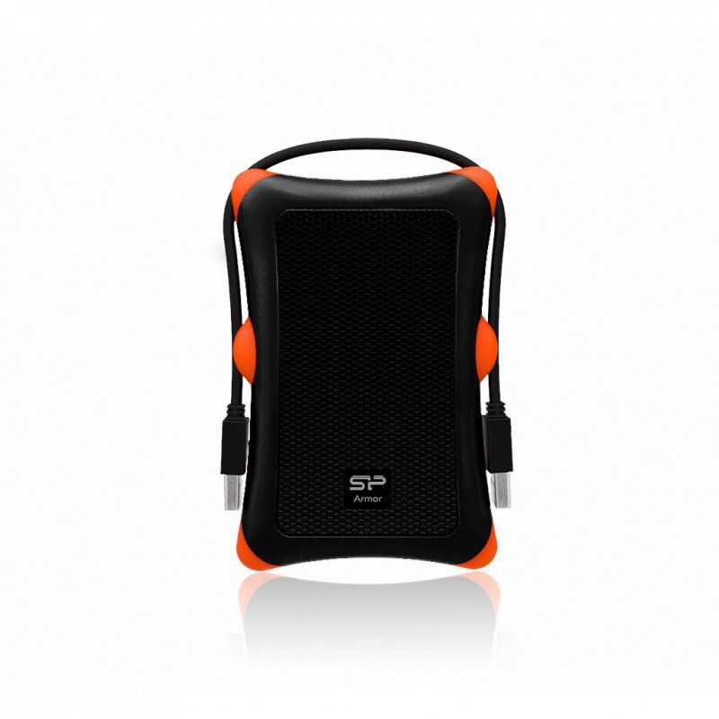 Dysk zewnętrzny HDD Silicon Power Armor A30 (1TB; 2.5&quot;; USB 3.2; 5400 obr/min; Orange-Black; SP010TBPHDA30S3K)