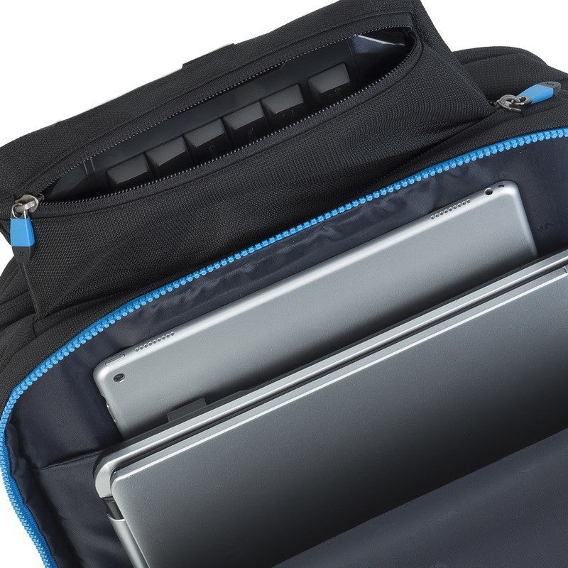 Rivacase 7860 torba na notebooka 43,9 cm (17.3&quot;) Plecak Czarny, Niebieski