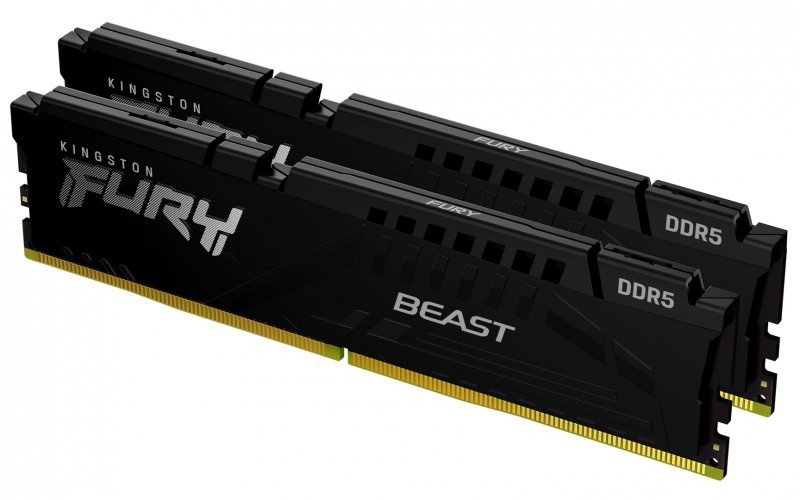 KINGSTON DDR5 32GB 6000MT/s CL30 DIMM (Kit of 2) FURY Beast Black XMP (WYPRZEDAŻ)