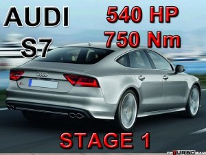 Audi S7 STAGE 1 - 540 HP / 750 Nm PAKIET MOCY