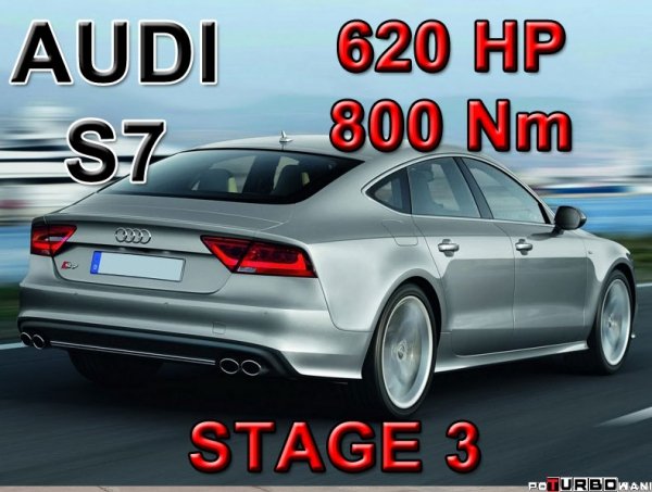 Audi S7 STAGE 3 - 620 HP / 800 Nm PAKIET MOCY