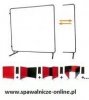 WELDAS-Ekran spawalniczy jednoczęściowy z regulacją COMBOframe 1,8x1,8 m (55-8668, 55-6166) czerwony