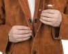 WELDAS-Lava Brown™ skórzana kurtka spawalnicza z dwoiny bydlęcej z plecami z trudnopalnej bawełny 44-7300/P 