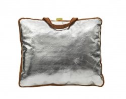 WELDAS - Lava Brown™ poduszka spawalnicza 44-7905 ; dwoinowa, brązowa, skóra wołowa z jednej strony a z drugiej PFR Rayon, rozmiar: 39 x 33 x 3 cm.