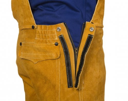 WELDAS-GOLDEN BROWN skórzane ogrodniczki spawalnicze 44-2648 