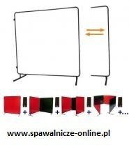 WELDAS-Ekran spawalniczy jednoczęściowy z regulacją COMBOframe 1,8x1,8 m (55-8668, 55-6166) czerwony