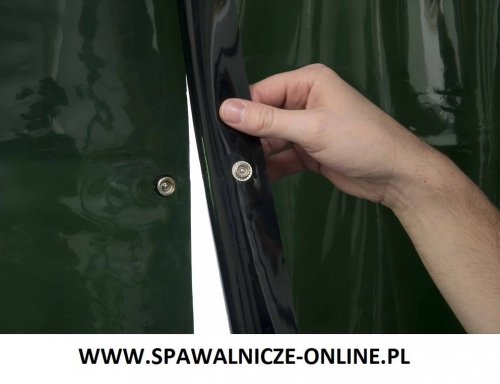 WELDAS-Kurtyna spawalnicza LAVAshield 2 x 55-7218 zielony, spinany 270x180 cm (szer x wys) 