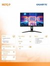 Monitor 27 cali M27Q P GAMING 0,5ms/1MLN:1/WQHD/HDMI