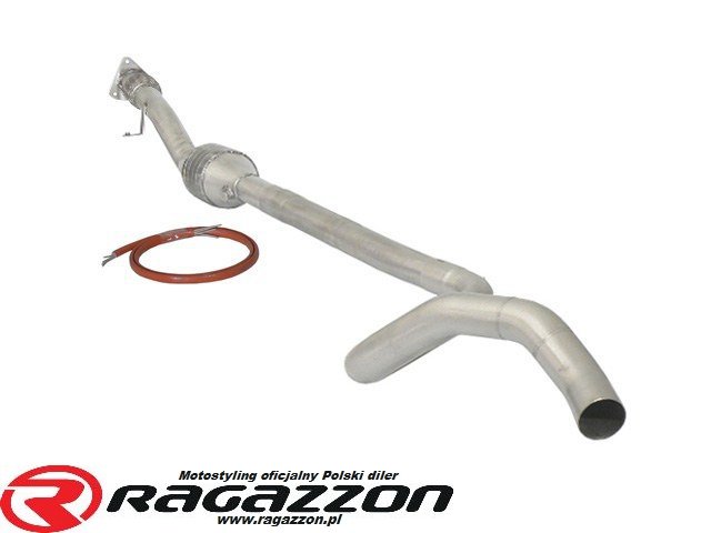 Katalizator metaliczny + tłumik środkowy przelotowy RAGAZZON