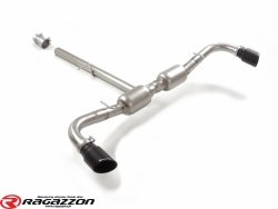 Tłumik końcowy 95 mm Alfa Romeo Tonale 1.5T MheV RAGAZZON STAL BLACK sportowy wydech