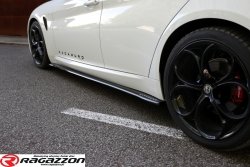 Dokładki pod progi CADAMURO Alfa Romeo Giulia czarny połysk