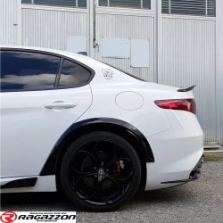 Poszerzenia błotników tylne, wide body CADAMURO Alfa Romeo Giulia czarny połysk