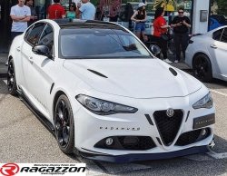 Dokładka, spoiler zderzaka CADAMURO Alfa Romeo Giulia SUPER do malowania
